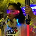 thumbnail image 3 of LED Luminous Glasses Party Bar Disco Punk Glasses Futuristic Style Festival Goggles Decoration Gifts, 3 of 8