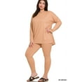 thumbnail image 2 of Zenana Women's Soft Brushed Fabric Round Neck Long Sleeve Top & Leggings - 2 Pieces Set, 2 of 5