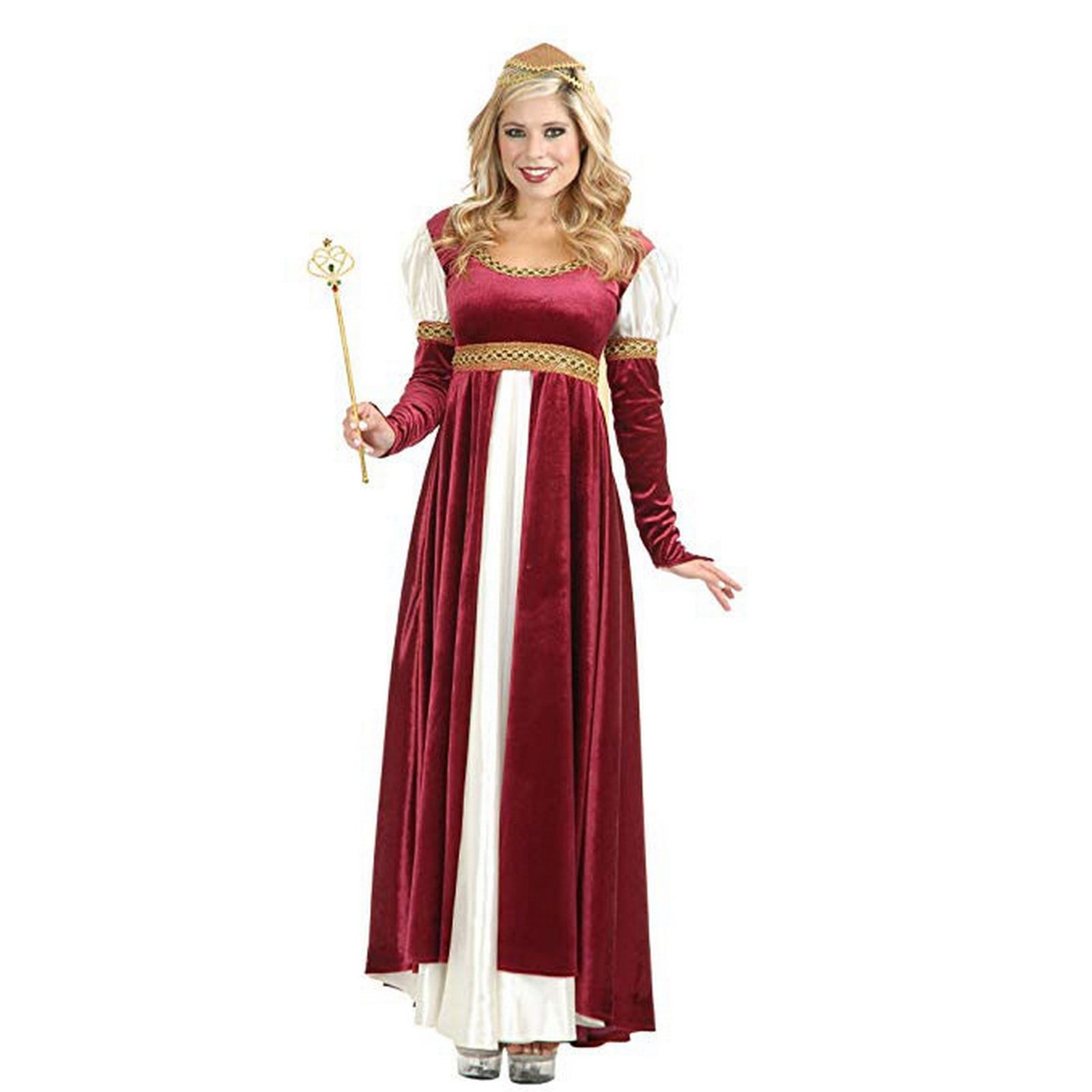 Adult Women's Red Witch Medieval Game of Thrones Melisandre Halloween Costume 