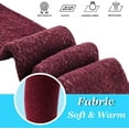 thumbnail image 3 of Lian LifeStyle Women's 1 Pairs Awesome, Breathable, Fancy and Cozy Knee High Cotton Boot Socks HR158212 Size 6-9 Wine1p4, 3 of 6