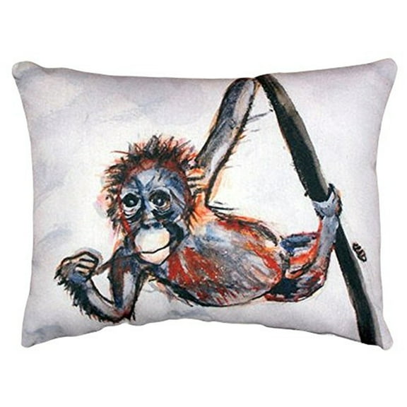 Betsy Drake NC436 16 x 20 in. Betsys Monkey No Cord Pillow