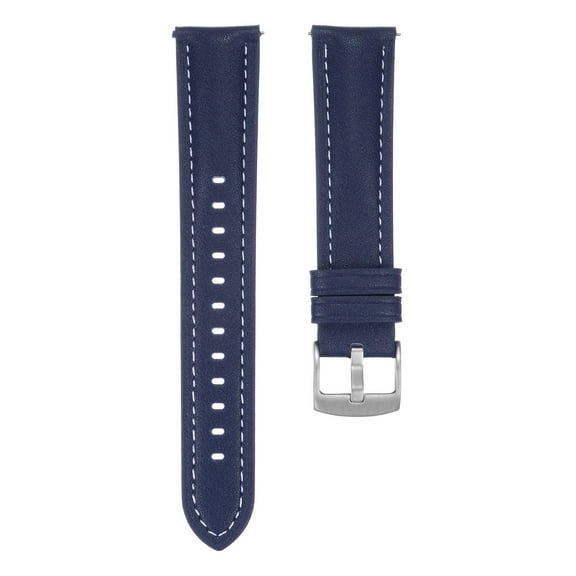 Uxcell Leather Watch Band 20mm Quick Release Genuine Leather Replacement Watch Straps for Men Women, Dark Blue