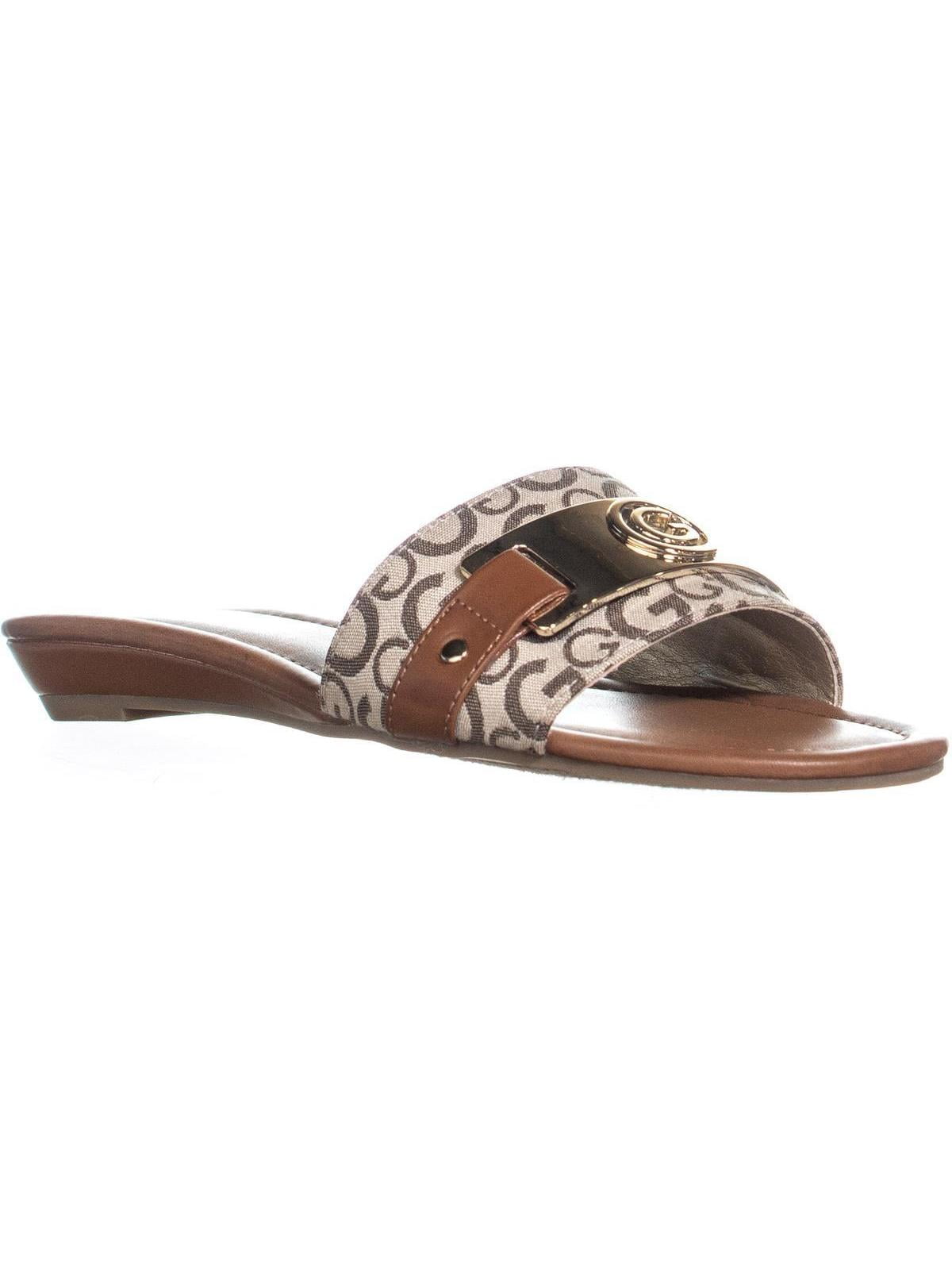 g by guess jeena slide flat sandals