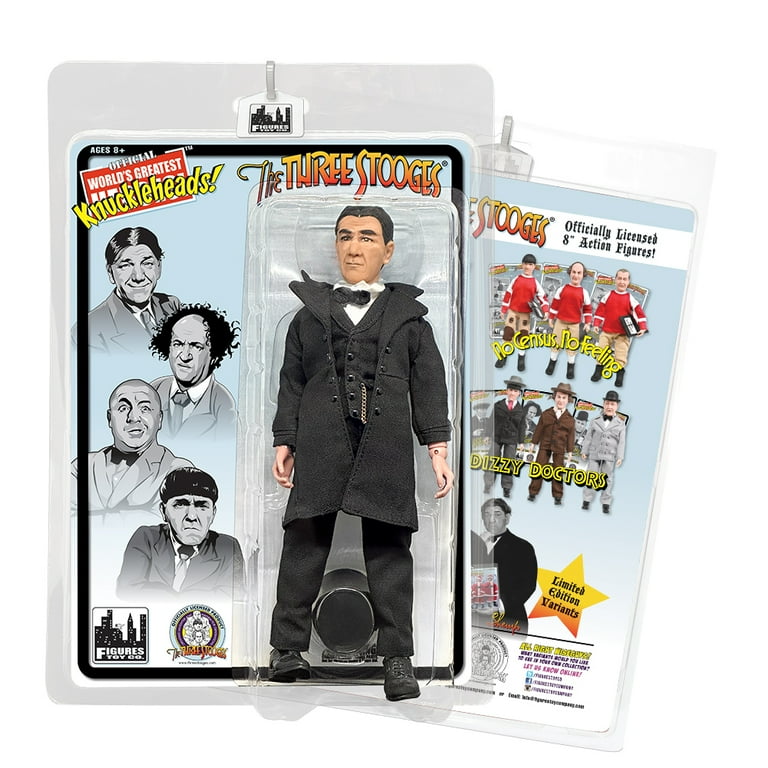 The Three Stooges 8 Inch Action Figures Suit & Top Hat