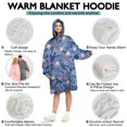 thumbnail image 5 of Blue Baseball Silhouette Pattern Wearable Oversized Blanket,Wearable Blanket Hoodie for Adults,Cozy Hooded Blankets with Super Pockets,Super Warm Fuzzy Pullover for Women & Men, 5 of 6