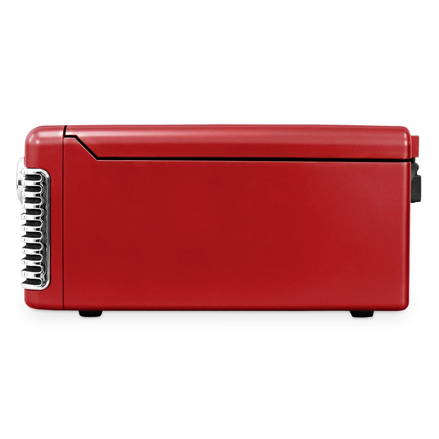 Victrola Retro Record Player with Bluetooth and 3-speed Turntable - Red