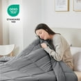 thumbnail image 6 of Nestl Twin Xl Comforter, Quilted Down Alternative Bedding Duvet Insert, Gray, 6 of 9