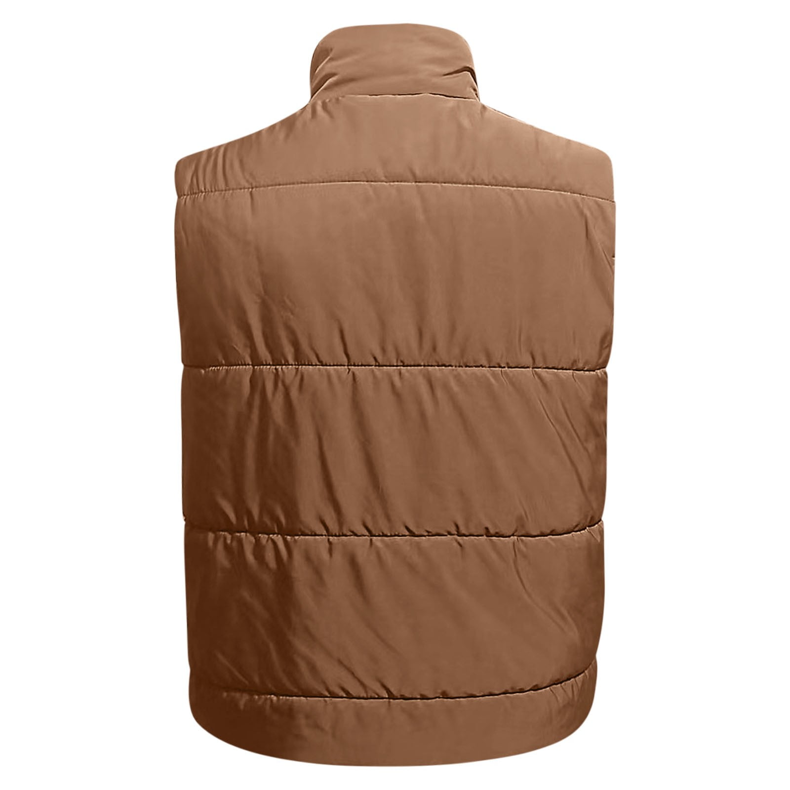 Women Vest Casual Stand Collar Sleeveless Jacket Warm Winter Reversible Zip Up Outerwear With Pockets Plaid Jacket for Women Insulated Coat Running Vest Women Lighting Weight Vests Ladies Casual Vests