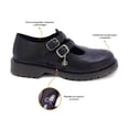 thumbnail image 2 of Zapato escolar Coqueta para niña de piel en negro Martín con perforado, 2 of 6