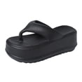 thumbnail image 1 of Chanclas De Plataforma Para Mujer Sandalias Resistentes Al Desgaste Para Niñas Para Viajes De 38 A 39 Sunnimix Chancletas, 1 of 8