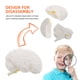 thumbnail image 5 of ColoMX Modelo de cerebro humano: modelo anatómico con base de exhibición para educación científica, estudio, exhibición, enseñanza médica, blanco, 5 of 8