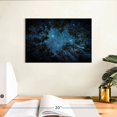 thumbnail image 3 of Elephant Stock Forest At Night Wall Art - Horizontal Canvas Wall Art - Living Room Wall Decor - Astronomy & Space Canvas - Black And Green Decor - 12" x 8", 3 of 8
