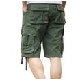 thumbnail image 4 of Herrnalise Mens Work Shorts 9" Work Pants for Mens Portable Phone Charge Shorts Multi Pokets Cargo Shorts Comfy Cotton blend Shorts Green, 4 of 4