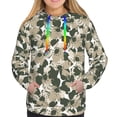 thumbnail image 4 of Hoodies for Women - Flower Camouflage Comfrt Colour Drawstring Women'S Fashion Hoodies & Sweatshirts, Fall Outfits Clothes for Women 2024 Pullover with Kangaroo Pocket, 4 of 7