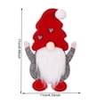 thumbnail image 4 of Soporte para cubiertos de gnomo navideño, adorno navideño para el hogar de Papá Noel (sombrero de corazón), 4 of 9