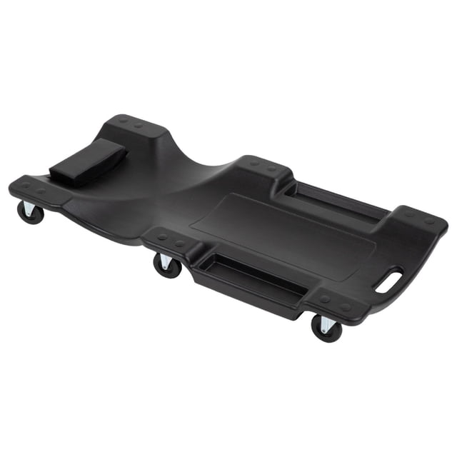 Cama Para Mecánico Deslizante 40 Pulgadas Soporta 120kg Con 6 Ruedas Giratorias Kingsman negro Estandar