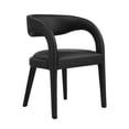 thumbnail image 6 of Pemberly Row 20" Upholstered Faux Leather Dining Chair in Black (Set of 2), 6 of 10