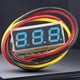 thumbnail image 5 of Voltímetro digital de 3 cables de 0,28 pulgadas, comprobador de voltaje CC de 0 a 100 V, mini voltímetro de CC, detector de voltios de 12 V, rojo, verde, azul y amarillo, 5 of 5