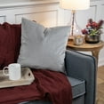 thumbnail image 2 of Northlight Corduroy Square Throw Pillow - 18" -Gray, 2 of 5