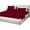 Burgundy, variant on Top Split Head Sheet Set for Adjustable Beds 4 Piece Deep Pocket 15'' - Split Down From Top Egyptian Cotton 1000 Thread Count Top Split Sheets