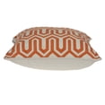 thumbnail image 2 of Parkland Collection PILA11026P Housse de Coussin de Transition Carrée Orange & Blanc Machu avec Insert en Poly - 20 x 20 x 7 Po., 2 of 2