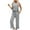 Gray, variant on BiZtdJrK Summer Outfits for Women 2025 Solid Dressy Work 2 Piece Sets Sleeveless Tops and Drawstring Pants Casual Set with Pockets Navy XXL