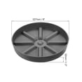 thumbnail image 2 of Unique Bargains Plant Pot Saucers 9 Inch, 3 Pack Plastic Round Plant Pot Flower Drip Tray, Gray, 2 of 6