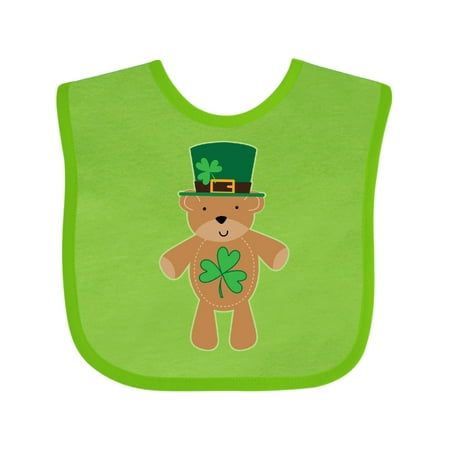 

Inktastic St Patricks Day Irish Teddy Bear Shamrock Gift Baby Boy or Baby Girl Bib