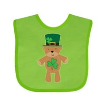 Inktastic St Patricks Day Irish Teddy Bear Shamrock Boys or Girls Baby Bib