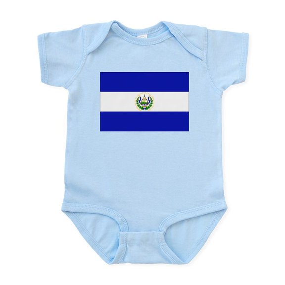 CafePress - El Salvador Infant Bodysuit - Baby Light Bodysuit, Size Newborn - 24 Months