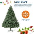 thumbnail image 5 of Senfot 7.5Ft Artificial Christmas Tree with Lights, Premium Spruce Hinge Material, Holiday Xmas Tree with Metal Hinges and Collapsible Base for Office Decorations and Home Gatherings, 5 of 8