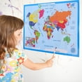 thumbnail image 2 of World Map for Classroom Educational Rectangular 1Pack, 2 of 6
