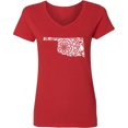 thumbnail image 3 of Inktastic Oklahoma Silhouette Mandala Women's V-Neck T-Shirt, 3 of 5