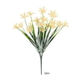 thumbnail image 2 of Ramo artificial de orquídeas de primavera con follaje para bodas, decoración del hogar y centros de mesa para eventos: tallos florales de plástico de aspecto realista para jarrones, mesas o arreglos, 2 of 6