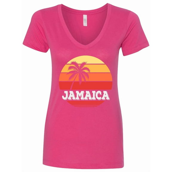 Inktastic Jamaica Vacation Trip Women's V-Neck T-Shirt