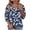 Navy, variant on MaFYtyTPR Women 3/4 Sleeve Shirts Casual Fashion Half Zipper Printed Loose Comfortable T-shirt Spring And Summer 3/4 Sleeved Tops for Women Blue L
