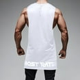 thumbnail image 6 of Mens Tank Top Beach Summer Casual Fashion Sports Solid Vest Sleeveless Round-Neck Tank Top, 6 of 7