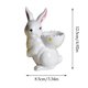 thumbnail image 3 of CaiYueKe Easter Ceramic Bunny Rabbit Ornament Hand Painted Figurine Egg Holder Decor Spring Home Tabletop Mantel Decoration Holiday Party Centerpiece Gift, 3 of 7