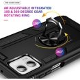 thumbnail image 5 of for Moto G Power 5G 2023 Case with HD Screen Protector, Military-Grade Metal Ring Kickstand 15ft Drop Tested Shockproof Cover Case for Motorola Moto G Power 5G 2023, Black, 5 of 15
