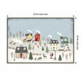 thumbnail image 3 of Amanti Art Christmas Village II Day Framed Canvas Wall Art Print, 3 of 8