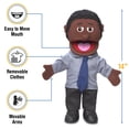 thumbnail image 3 of Títere de mano Silly Puppets Calvin 36 cm, hombre de negocios negro, 3 of 5