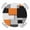 Orange Gray Black, variant on Grey Christmas Round Tablecloth for 45-54 Inch Tables, Fitted Table Cover with Elastic Edge, Xmas Tree Snowflake Winter Gifts Waterproof Outdoor Table Cloth Protector for Patio Garden Dinner Picnic