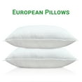 thumbnail image 4 of Gogreen European Size Bed Pillows Set of 14 - Premium Down Alternative Pillows Insert for Side, Back, and Stomach Sleepers Hotel Quality Fluffy Soft Microfiber Fill Breathable Skin-Friendly, 4 of 8