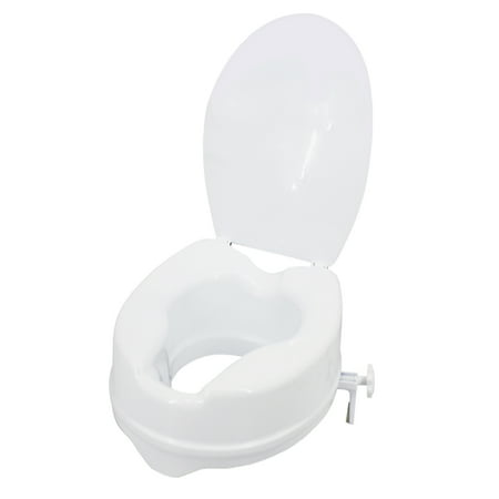 Raised Toilet Seat with Lid 300 Lbs Heavy Duty Elevated Toilet Seat ...