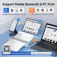 thumbnail image 2 of Impresora portátil iDPRT reacondicionada inalámbrica para viajes, impresora térmica Bluetooth de 300, 2 of 8