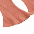 thumbnail image 5 of EASTIN Baby Boy Girl Solid Color Cotton Knitted Ruffle Long Sleeve Romper Top Drawstring Pants, 5 of 5