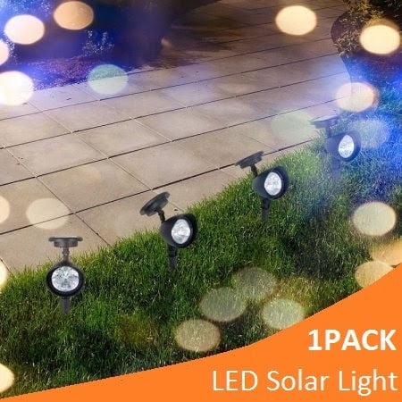 Solar Garden Lights 3 Led Powered Spotlight Outdoor Solar Garden Lights 3 Led Powered Spotlight Outdoor Landscape Lawn Yard Path
