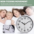 thumbnail image 3 of 10-inch plastic wall clock Shi Ying clock bedroom living room clock simple,white，G161481, 3 of 5