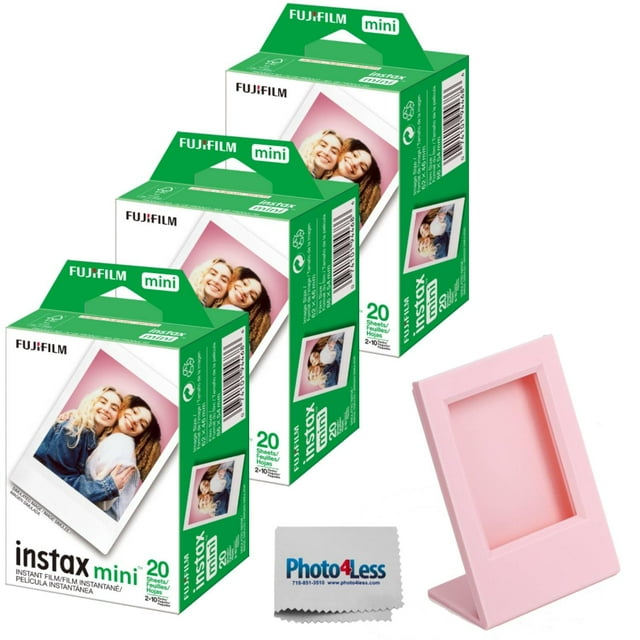 Película instantánea Fujifilm Instax Mini, paquete doble (60 hojas)