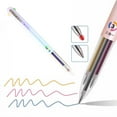 thumbnail image 2 of Pens 6 Pcs Multicolor Pen 4 in 1 18 Colors 0.5Mm Multicolor Gel Ink Pen Consecutivte Consecutive 18 Colors Quick Drying Gel Ink Pen for School 5Ml Ballpoint Pen Gel Pen,Writing Pen,Ink Pen,Rollerball, 2 of 9